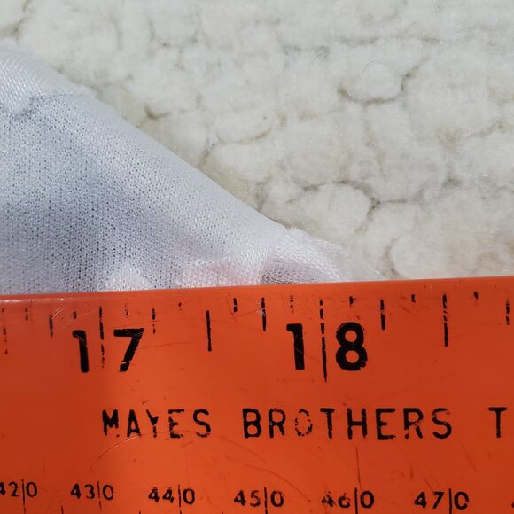 Siren Lily White Floral Lined Sheer Lace 3/4 Sleeve Open V Neck Blouse 2X - Picture 12 of 16